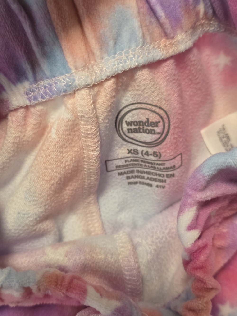 wonder nation Pink & Multicolor Girls Pajama Set - Rainbow Star Graphics - Picture 12 of 13